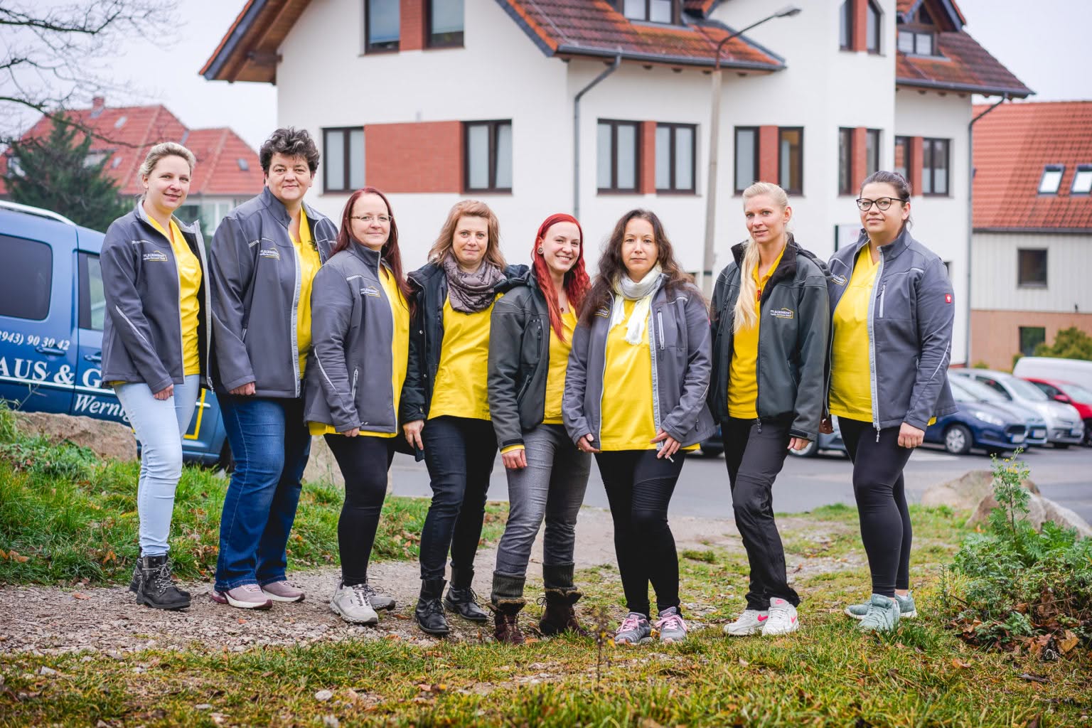 Das Pflegeteam des ambulanten Pflegedienstes Angelika Herrmann